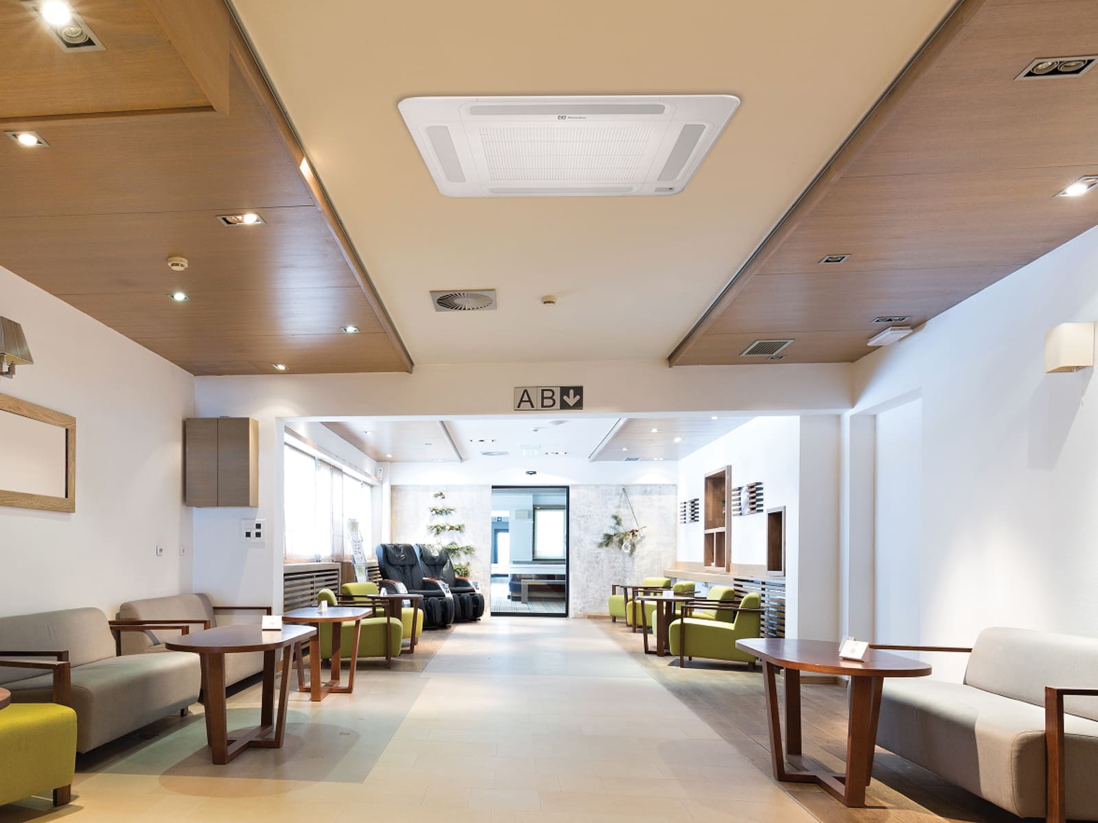 Кассетный внутренний блок мульти сплит системы Electrolux EACC/I-12 FMI/N8_ERP